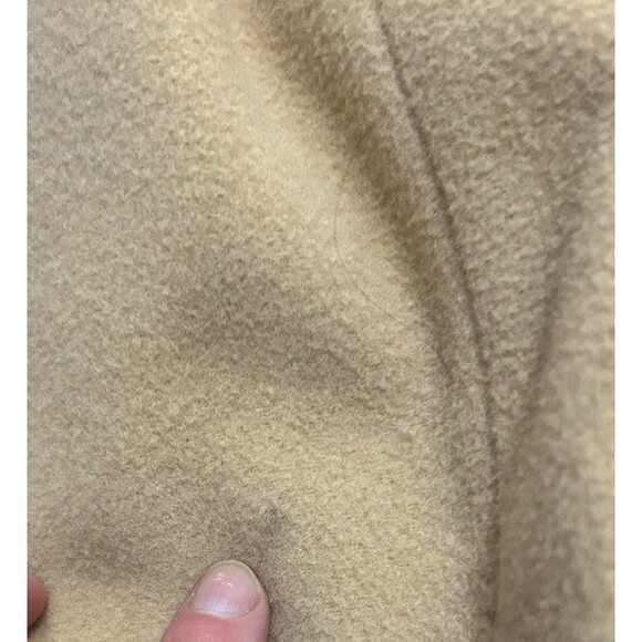 Vintage Chadwick’s 100% Wool Coat Sz 14 Double Breasted Tan Camel 48” Long - Picture 12 of 16